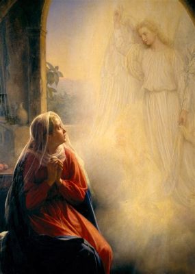  The Annunciation の壮麗な金地と神秘的な聖母像